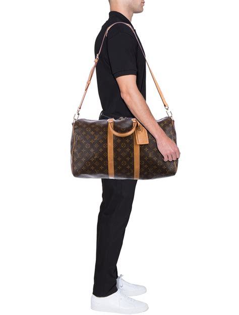 louis vuitton keepall bandoulière 45 bicolore monogram empreinte|louis vuitton epi keepall 45.